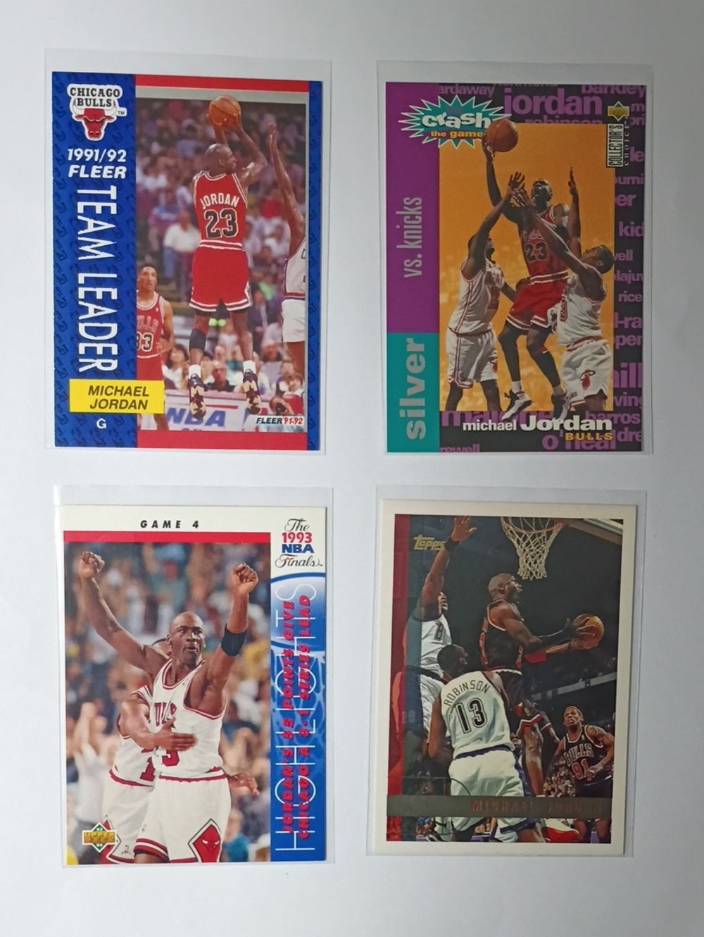 Michael Jordan Basketball Card Lot - Red, White